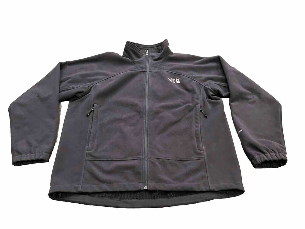 The North Face Mens Blue Full Zip Outdoors Windwall Long Sleeve Jacket Size XL